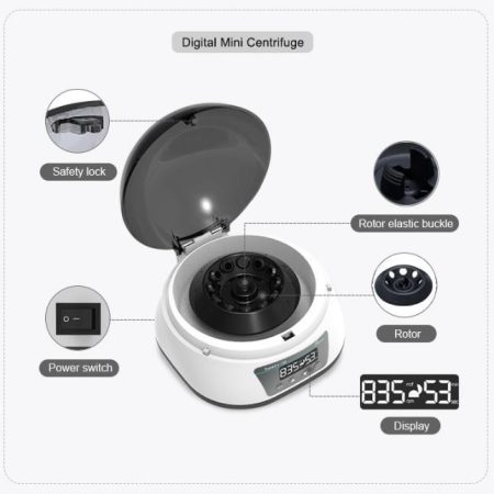 Joanlab MC-7Pro Mini Centrifuge Lab Sentrifugal Sentrifugasi 3