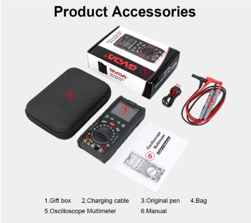 GVDA GD188 3 in 1 Digital Oscilloscope 12 MHz Multimeter 6000