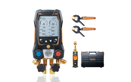 Testo 557s Smart Vacuum Kit – Smart 4 Valves digital manifold gauge Wireless