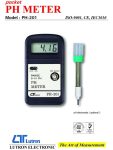 Lutron PH-201+PE-03 PH Electrode PH Meter